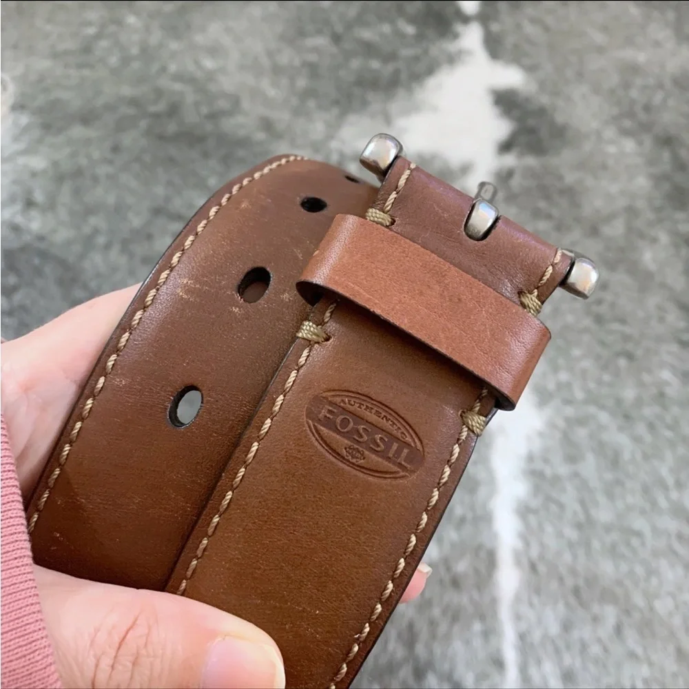 Fossil Aiden Leather Belt 42